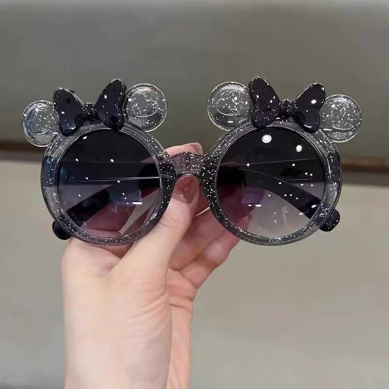 New Cute Crystal Bow Girls Childrens Sunglasses Fashion Trend Personalized Sunglasses Childrens Shining Glasses W250109
