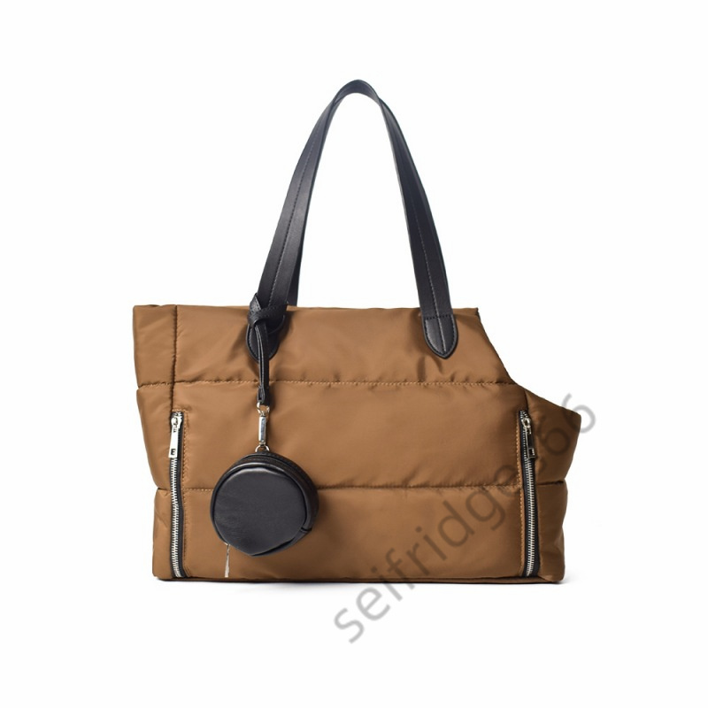 Dog Bag, Down Cotton Pet Bag, Cat And Dog Portable Bag With Plush Outing Portable Shoulder Bag
