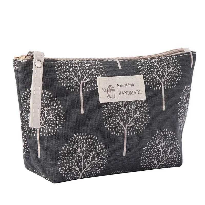 New Womens Travel Makeup Bag Canvas Portable Zipper Makeup Bag Womens Wallet Pencil Box Makeup Bag W250109