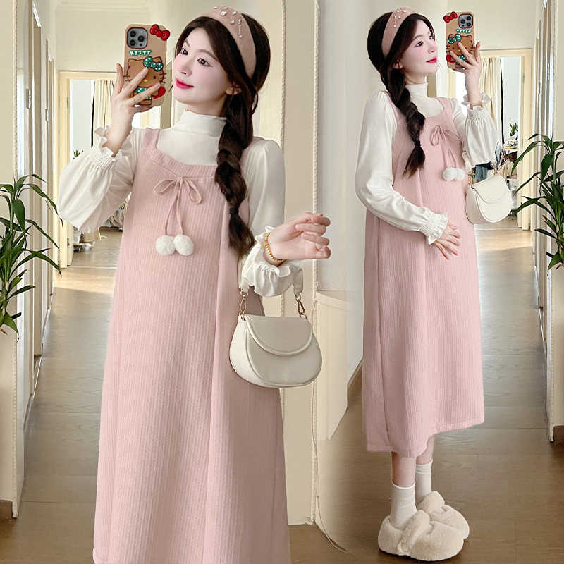 Y4076 skirt autumn and winter suit 2024 new fashion small fragrance loose sweet suspender skirt western style women's winter