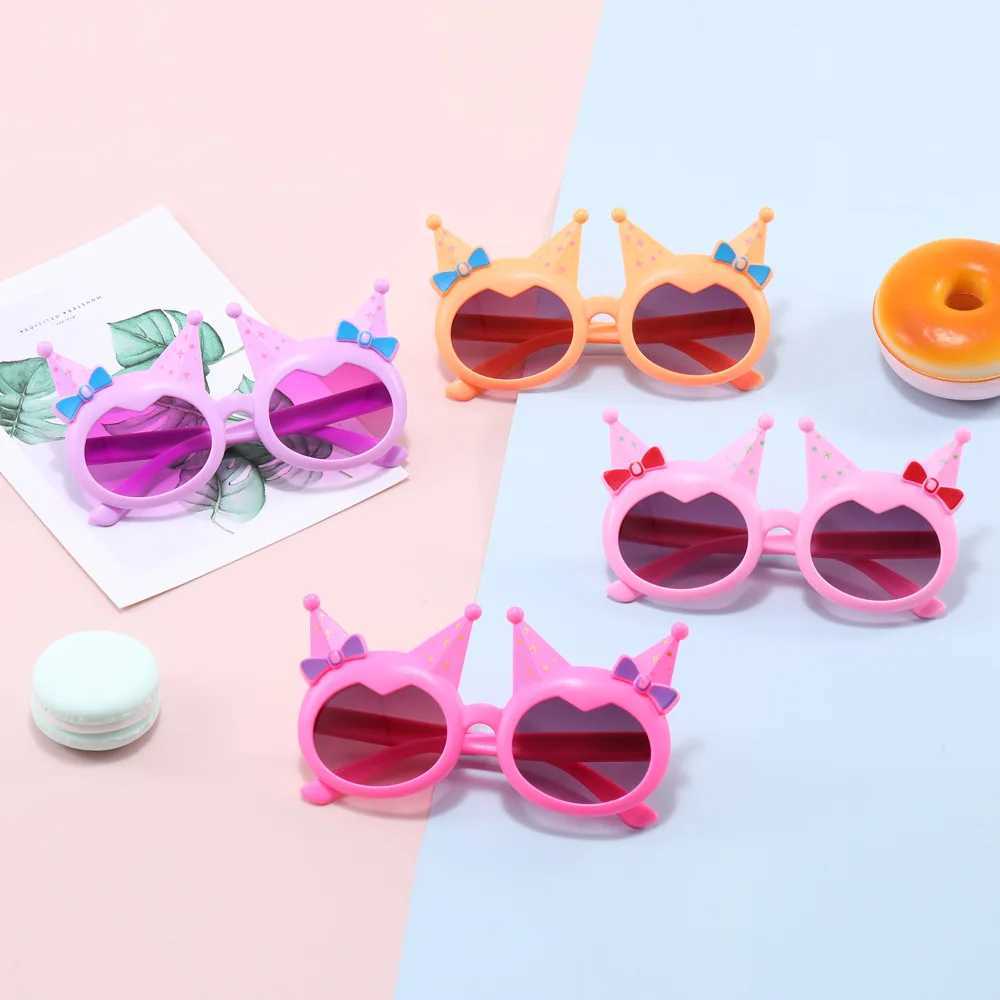 Cute cat eye childrens sunglasses bow shaped sunglasses cute baby glasses trend girls and boys glasses W250109