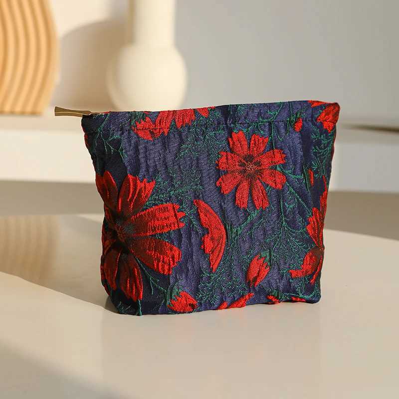 Mini womens makeup bag portable red soft small sanitary pad storage bag coin key bag portable bank card bag W250109