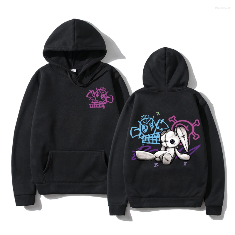 Men's Hoodies Arcane Jinx Hoodie Fashion Men Harajuku Anime Monkey Unisex Funny Cute Cartoon Pullovers Sweatshirts Hoodys
