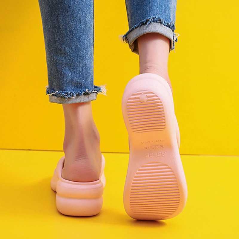New Arrival JMPRS Thick Bottom Wedge Flip Cover Womens Summer Clip Toe Platform Sandals Womens Non slip Beach Slide Outdoor Slide T250108
