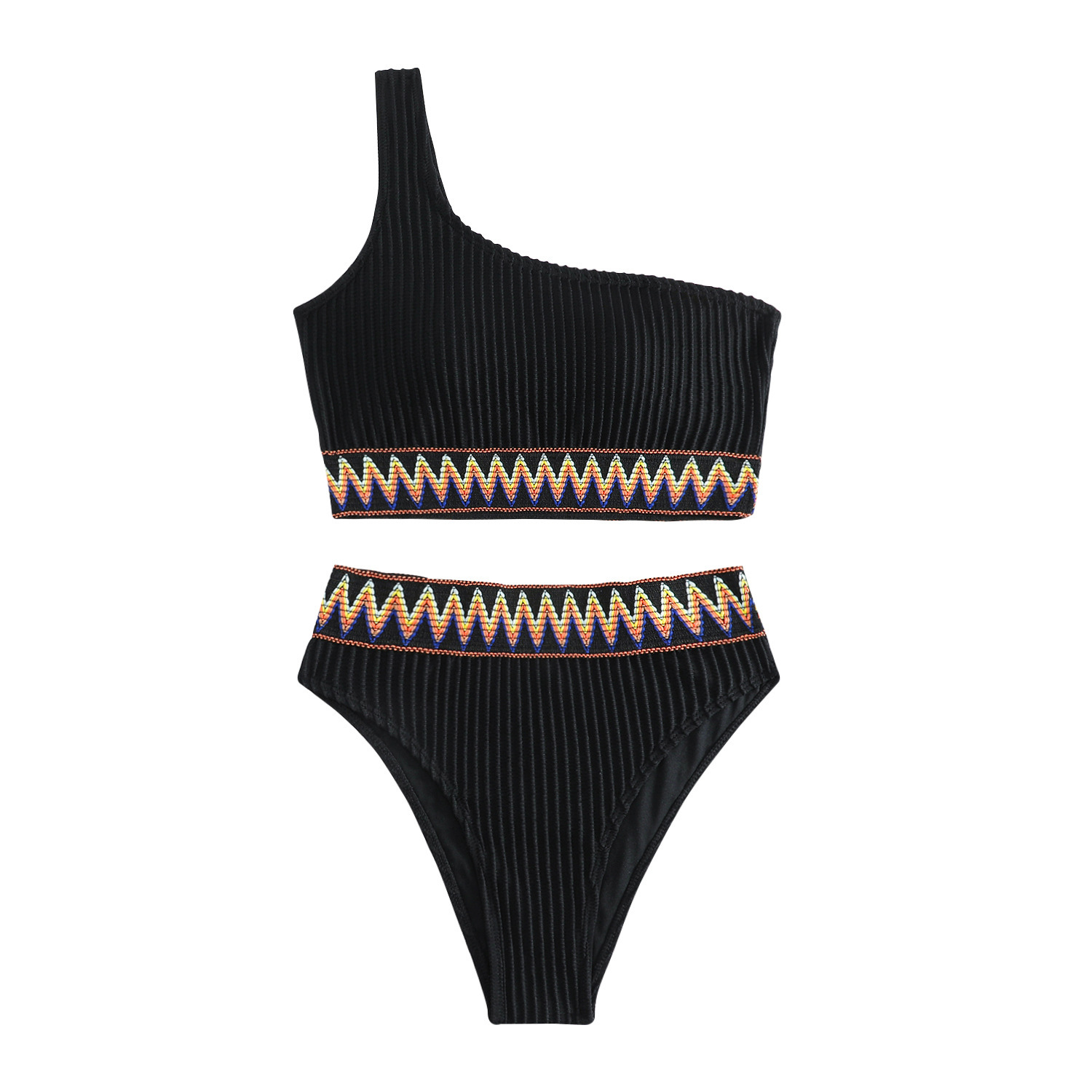 2025 New Sexy Solid Sexy Beach Bikini Designer Swimsuit Color Split Bikini Swimsuit
