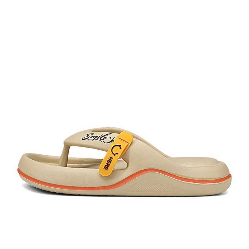 New Arrival Summer mens platform flip soft bottom EVA slider mens outdoor leisure beach shoes home anti slip bathroom slider shoes T250108