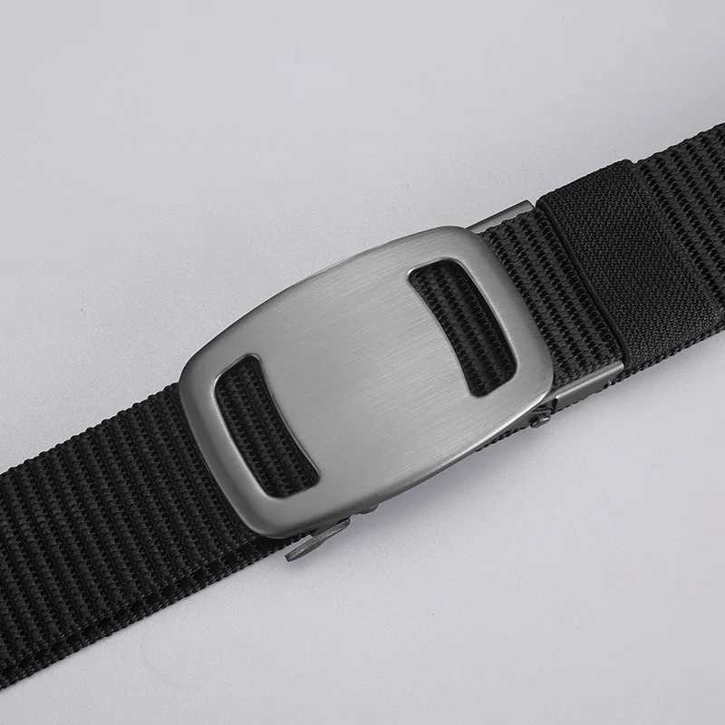 Durable canvas strap for men easy to click automatic buckle - fashionable and adjustable suitable for jeans and casual wear W250109