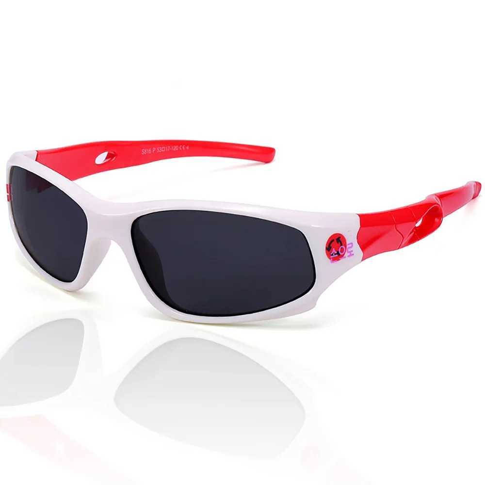New silicone childrens sunglasses polarized sports and leisure sunglasses suitable for boys and Jill anti reflective UV 400 protection W250109
