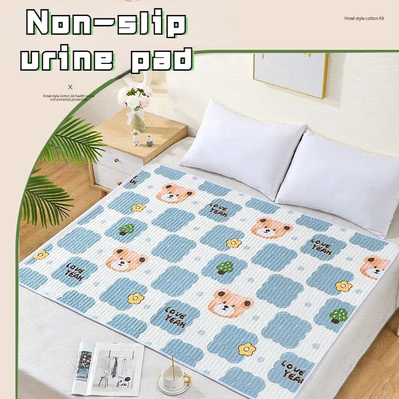 Waterproof Washable Mattress Urine Mat for Baby Toddlers Cartoon Bed Protector Diaper Bedding Urine Pads Cloth Breathable 250109