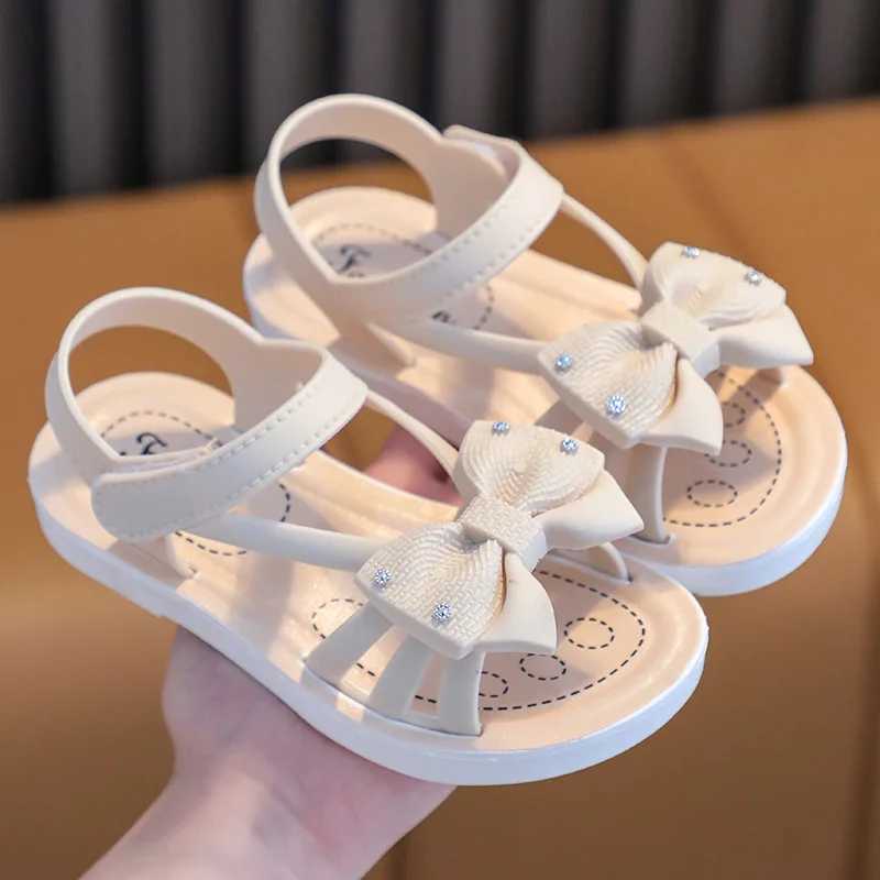 Girls Sandals 2023 Summer New Zhongda Childrens Soft Bottom Princess Breathable Childrens Beach Sandals 2-10 Years Old W250108