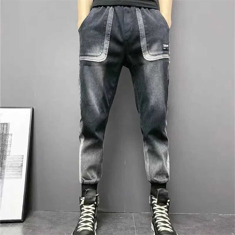Spring and autumn mens ultra-thin fit mens casual jeans Hombre fashion harem pants street mens jeans Trouser M250109
