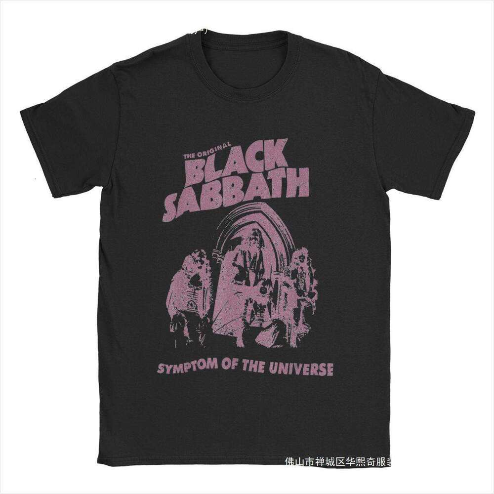 Funny Black Cool Sabbaths T-Shirt Men Crewneck 100% Cotton T