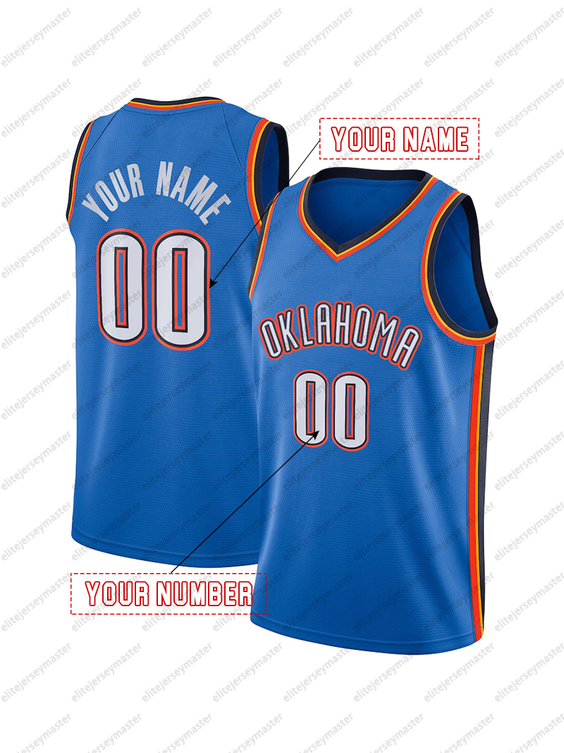 Gilgeous Alexander Custom Basketball Jersey Chet Holmgren Williams Stitched Personalized Customized Jerseys Custom Any Number Name 222