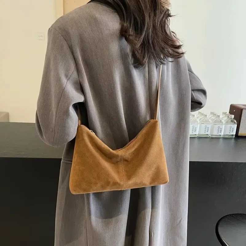 Solid Color Zipper Shoulder Bags 2024 High Quality Bags for Women Solid Colors Interior Zipper Pocket Womens Crossbody BagsXJ250108
