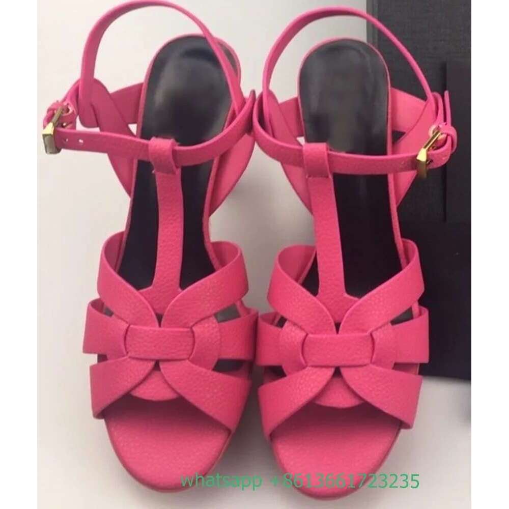 Women Classic Style Platform Solid Color Stiletto Peep Toe High Heels Summer Fashion T-tied 10cm/14CM Heel Sandals