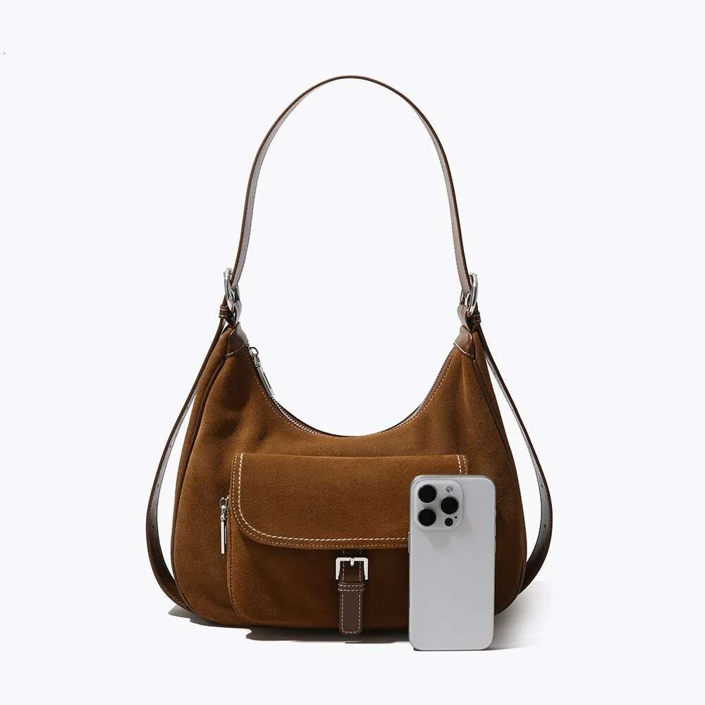 2025 Retro High Silk Matte Leather Premium Underarm With Large Capacity Single Shoulder Crossbody Postman Bag