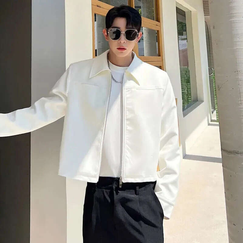 Fashion Autumn New Solid Color Design Jackets Trendy Elegant Men's High Quality Coats Korean Reviews Many Clothes