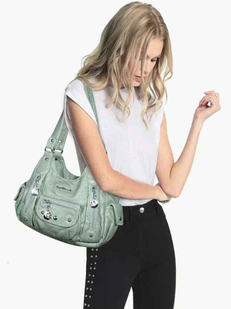 Women Handbags Women Bags Designer Vintage Soft Leather Fashion Satchel Motorcycle Bag Tote Bags Messenger Bag