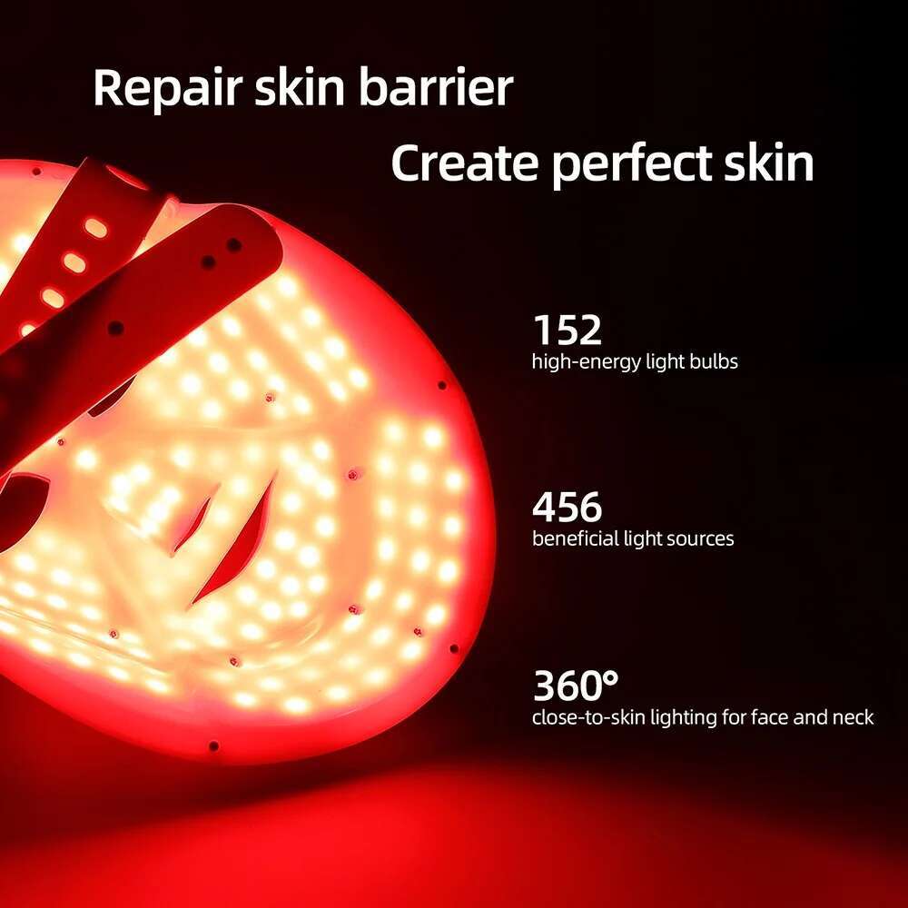 Foreverlily Mascarilla facial LED Wireless 7 Colors Photon Skin Care Beauty hine Masque pour le visage