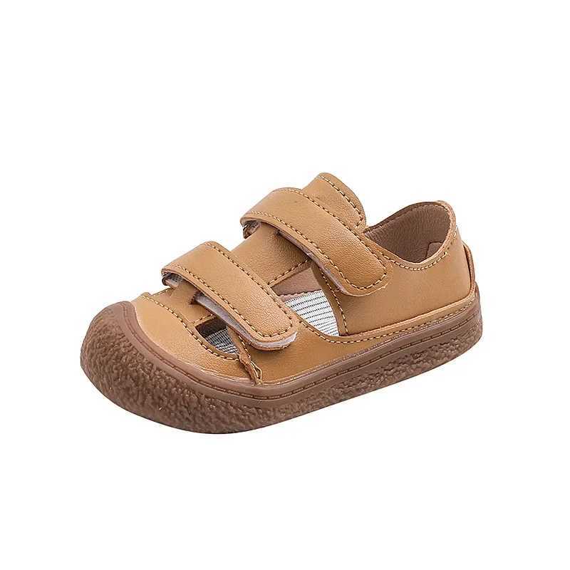 New girls sandals with anti slip soft sole comfortable childrens sandals simple Roman soft sole boys shoes retro casual flat beach shoes W250108