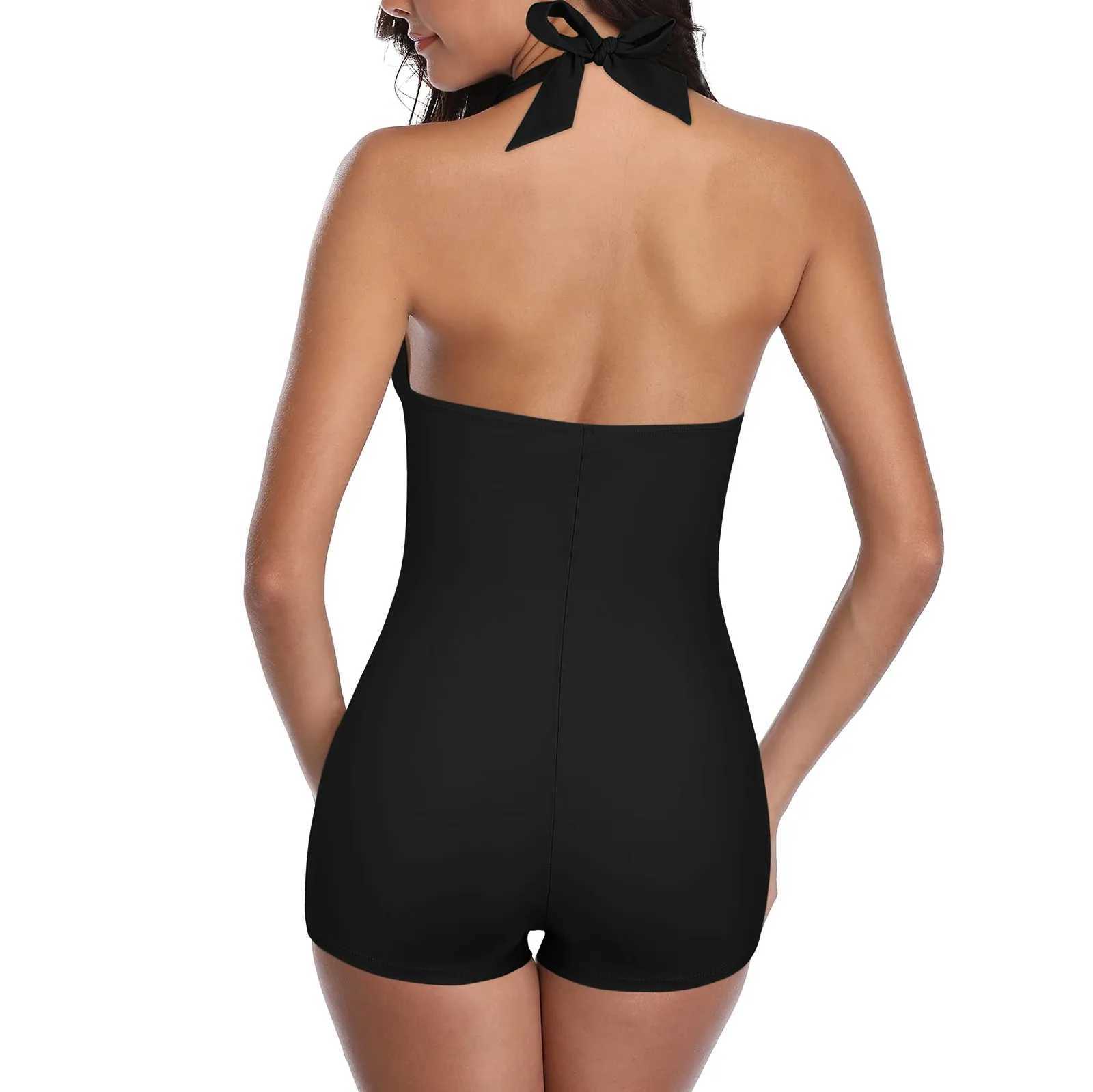 1 Piece New Swimsuit For Women Multi Solid Color Swimwear ss Sexy Beachwear Summer Sunscreen Tankini Traje De BaO MujerXJ240108