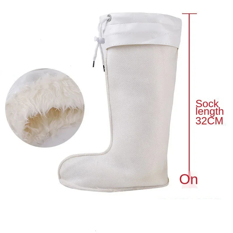Cold-Proof Mens and Womens Rain Boots Cotton Cover Water Shoe Lining Winter Rain Boots Cotton Lining Fleece Lined 250106