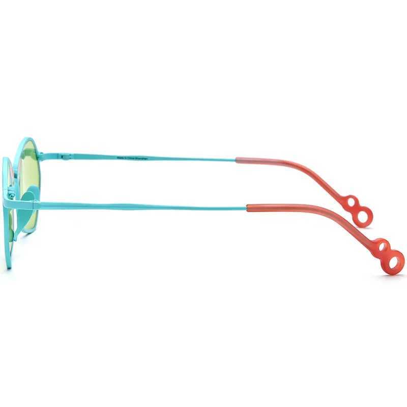 Colorful pure titanium sunglasses suitable for men and women irregular sunglasses personal fashion UV400 outdoor trend sunglasses W250109