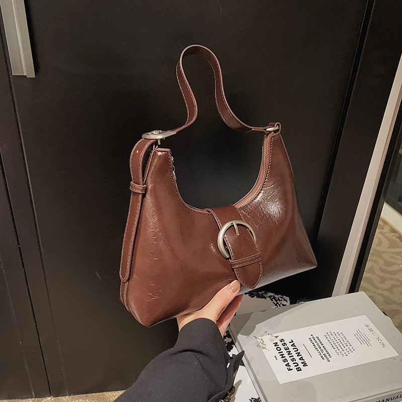Women Shoulder Bag Fashion Large Capacity Bag Retro 2025 New Niche Design Armpit Bag Triple Black Beige Brown Green Coffee Free shipping