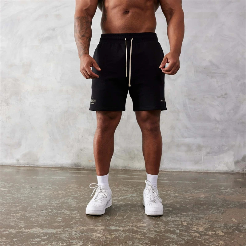 Cotton gray REGULAR FIT shorts mens casual fivecent pants Fashion joggers gym workout fitness sweatpants 250109