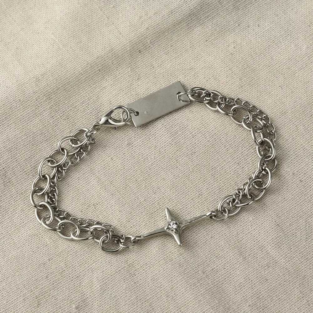 Y2K Vintage Star Bracelet Punk Multilayer Chain Bracelets for Women Hip Hop Jewelry Man Tren Aesthetic Bangles Fashion NewXJ250109