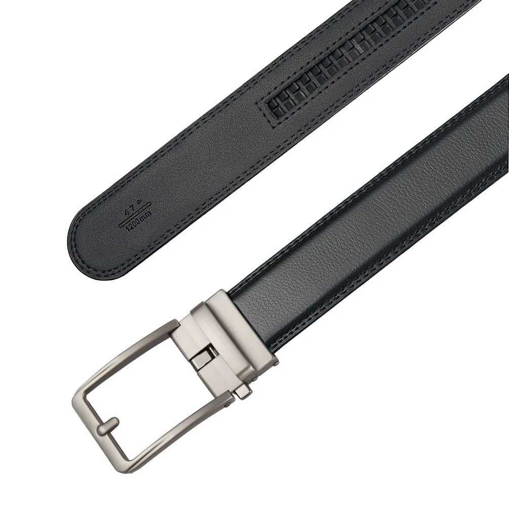 3.5cm mens fashionable alloy automatic buckle belt for business and leisure decoration mens real belt for luxury W250326
