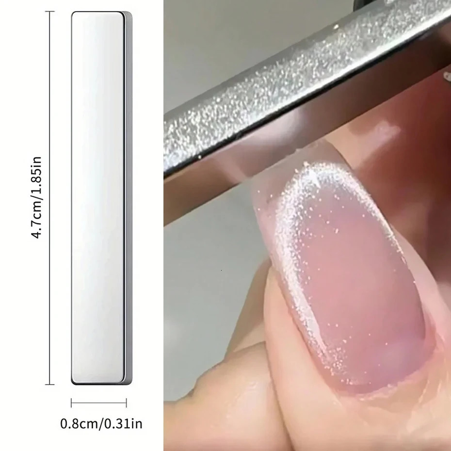 2pcs Multi Functional Nail Art Magnet Stone Pattern Absorbing Nail Gel 3D Cat Eye Crystal Magnetic Bar Nail Enhancement Tool 250107