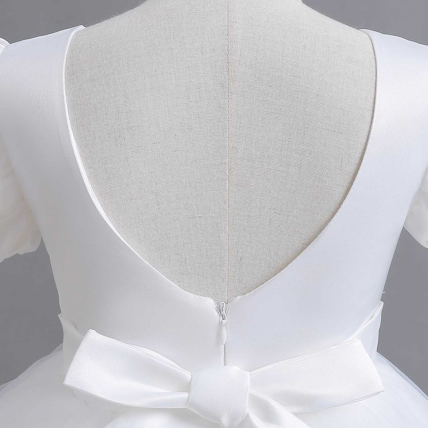 Elegant Kids Flower Girl Dresses for Wedding Children Christmas Dress Princess Puffy Backless Tutu Birthday Par White GownXJ250108