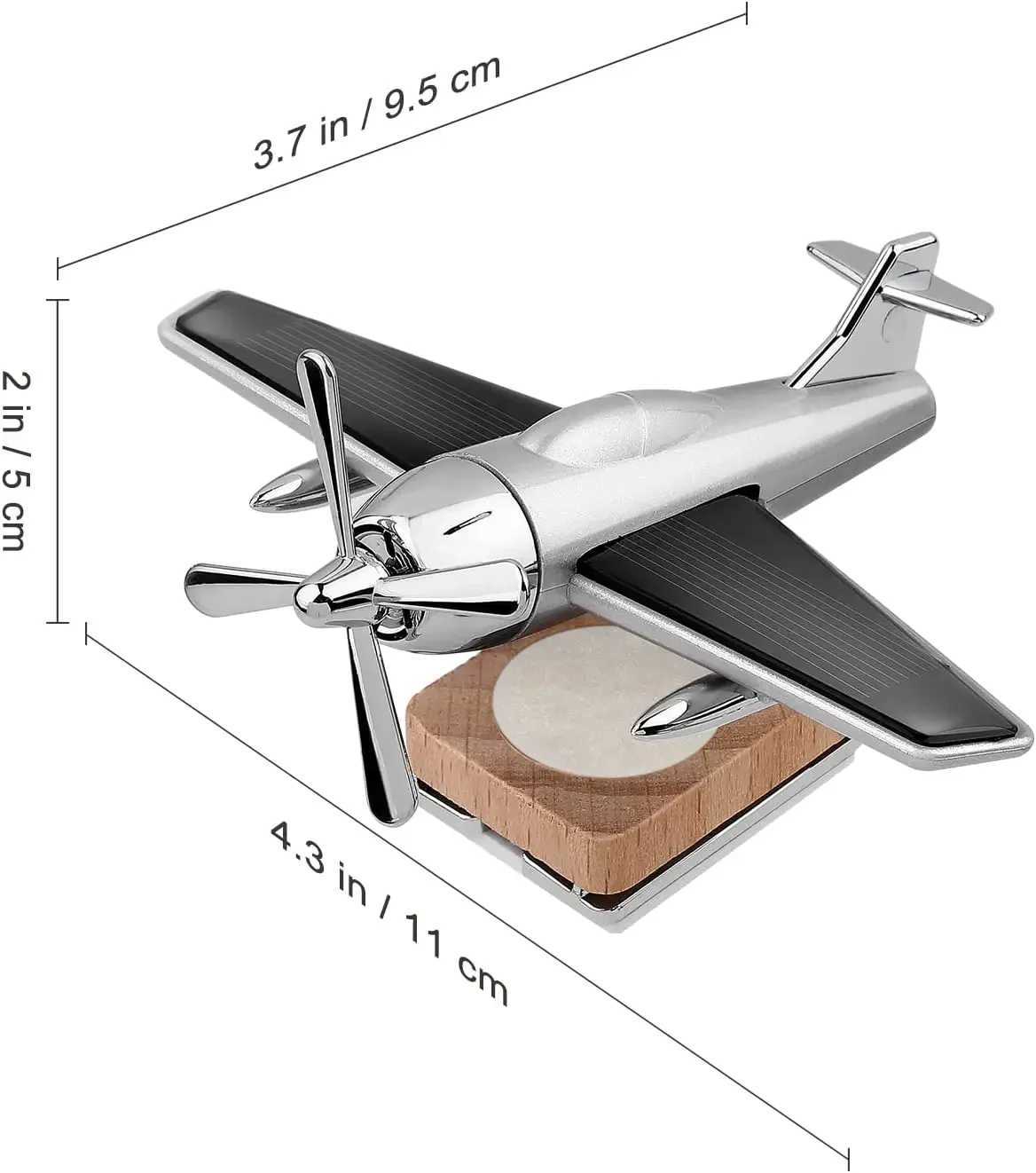 Car Air Freshener Automotive essential oil diffuser Solar aircraft Automotive diffuser Wood based aromatherapy diffuser decoration (without perfume) H