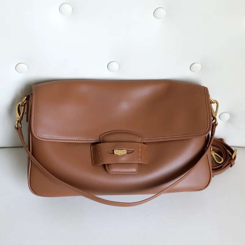 Soft Cowhide Gold Coin 2025 Niche Genuine Leather Shoulder Crossbody Fashion Ladies Large Capacity Portable Armpit Bag