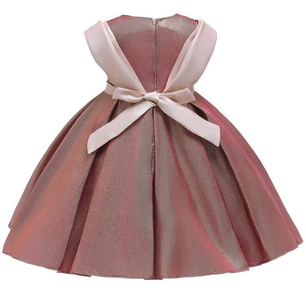2 Ways Wear Elegant Kids Bridesmaid Dress Flower Girl Par Dresses For Girls Wedding Ball Gown Children Birthday Princess DressXJ250108
