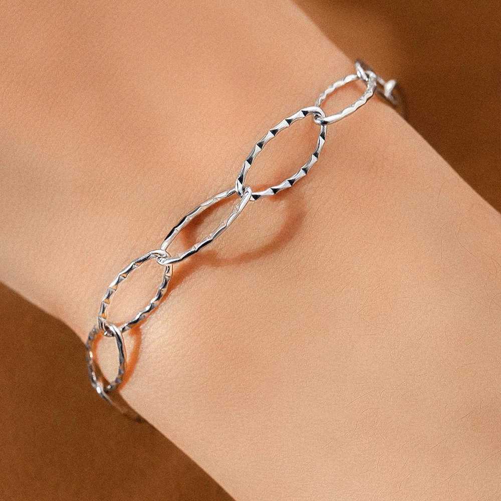 Stainl Steel Bracelets Elliptical O-Ring Chain Minimalist Classics Bracelet For Women Jewelry Everyday Wear Beautiful GiftsXJ250109
