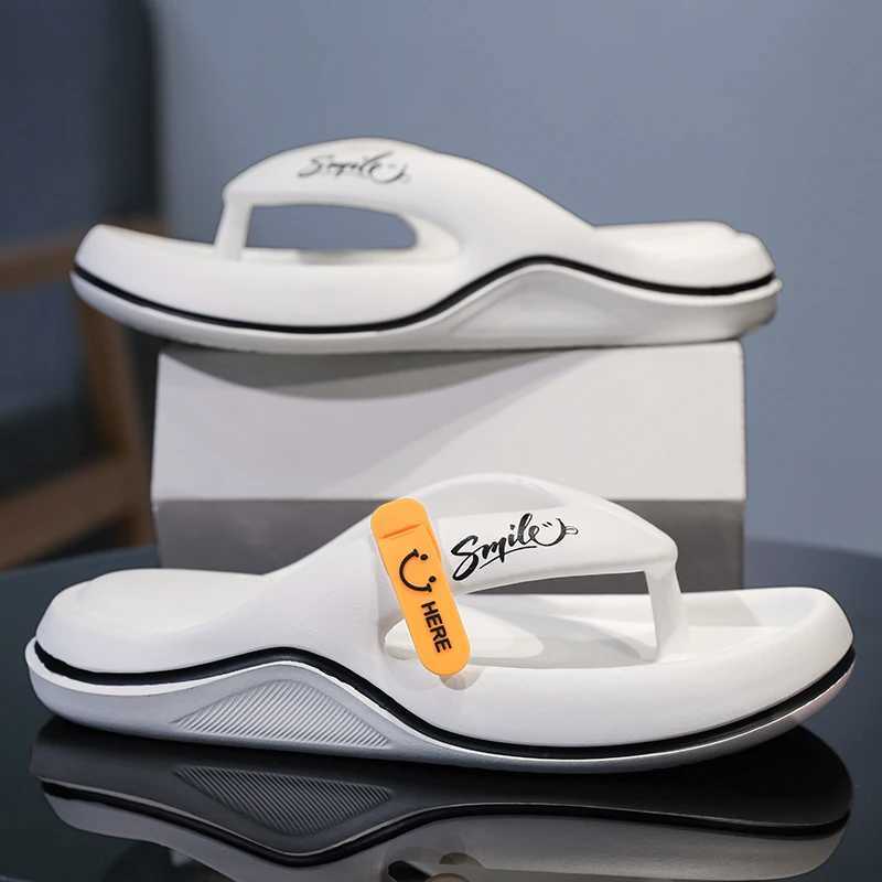 New Arrival Summer mens platform flip soft bottom EVA slider mens outdoor leisure beach shoes home anti slip bathroom slider shoes T250108