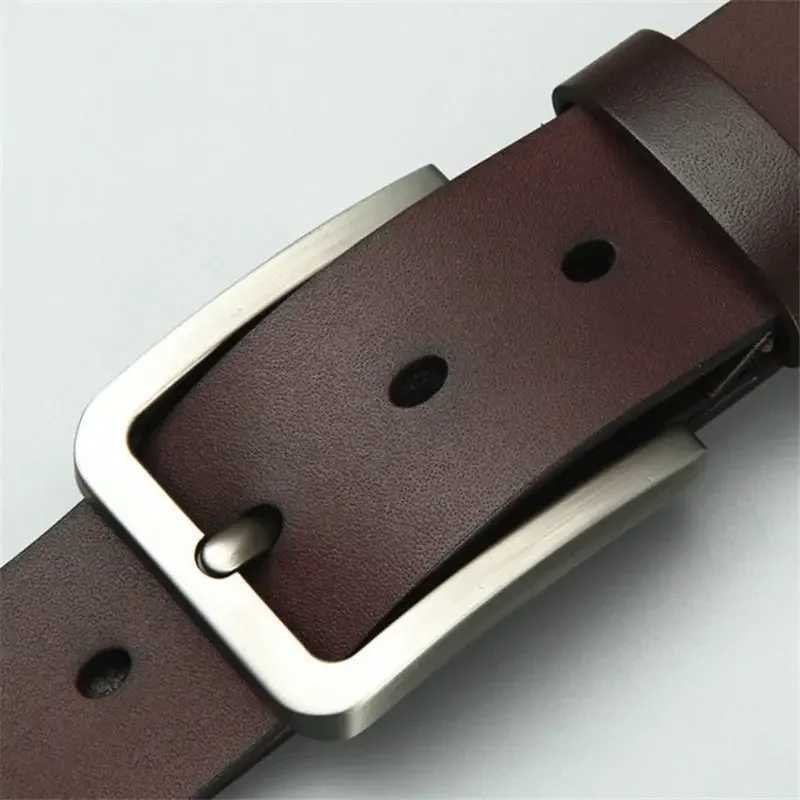 New Business and Leisure Mens Alloy Square Pin Buckle with Mens Famous Brand Luxury Design Pu Leather Jeans with Mens W250109