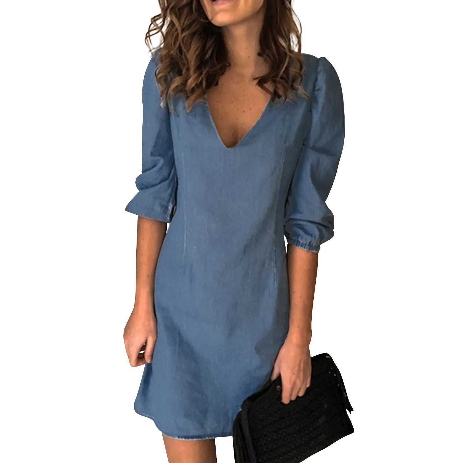 Spring Fashion Womens Wear Cotton Linen Puff Long Sleeve V-neck Womens Wear Spring Elegant Loose Casual Womens Wear M250109
