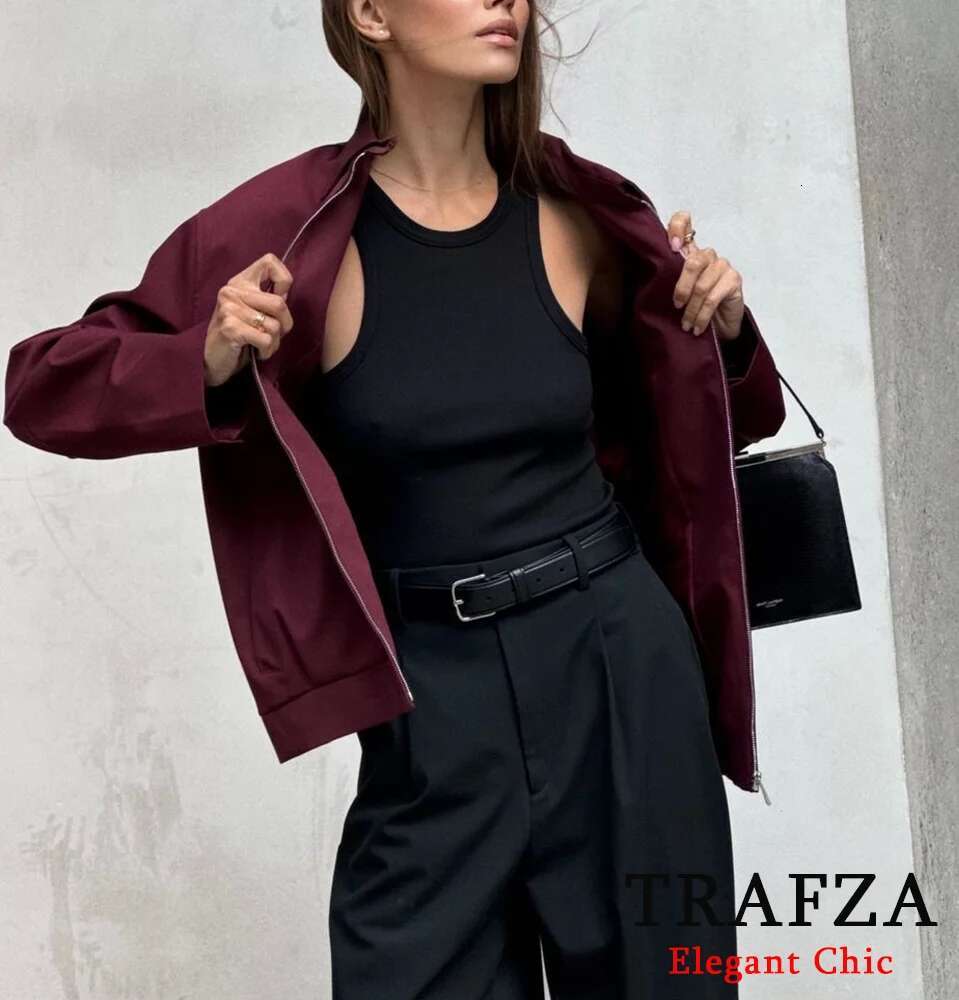 Women Vintage Loose Lapel Bury Color Zipper New 2025 Spring Autumn Stylish Versatile Casual Jacket