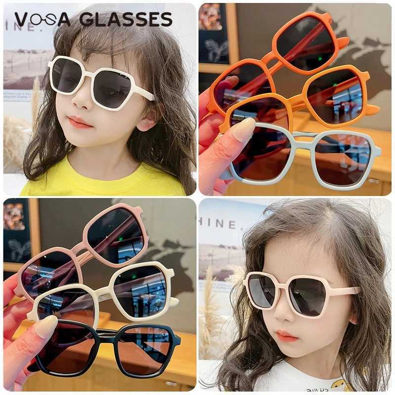 Square Childrens Sunglasses New Fashion Childrens Sunglasses Boys and Girls Sliding Goggles Baby Student Glasses Par Glasses UV400 W250109