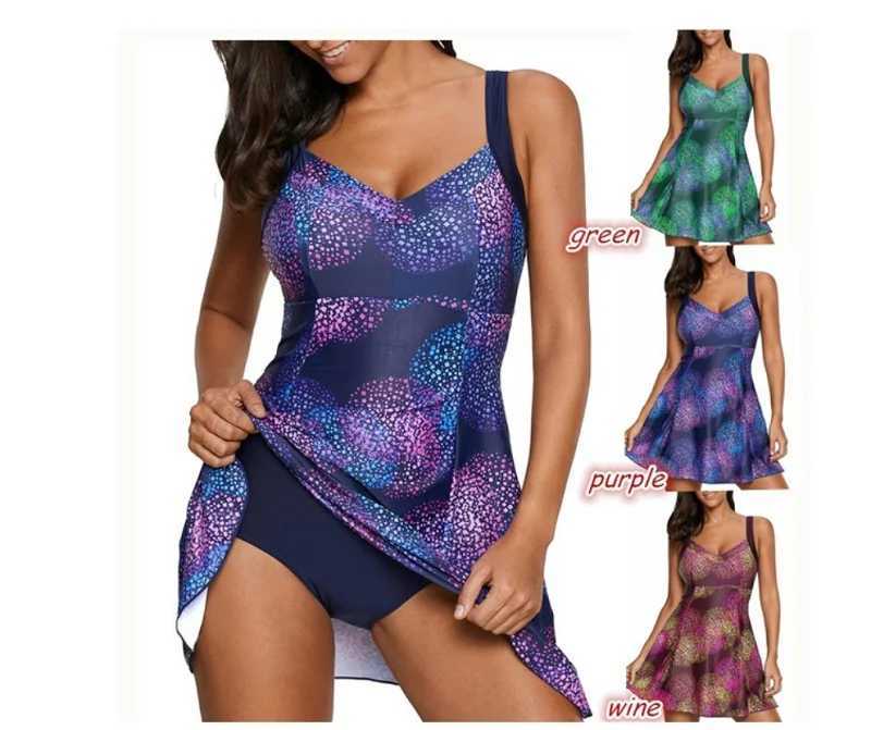 Print Floral One Piece Swimsuit Swimwear Women Bathing Suit Retro Swimsuit Vintage One-piece Surfing Swim Suits BiquiniXJ240108