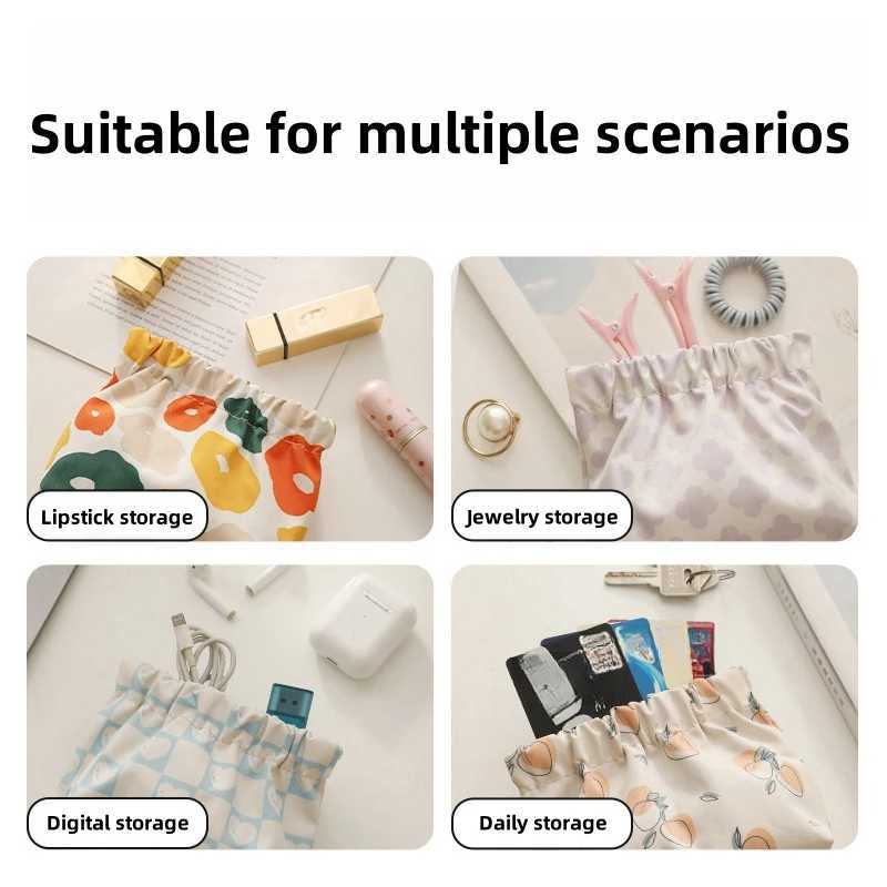 Womens lipstick organizer portable shrapnel self sealing printing cosmetic bag mini key replacement carry on W250109