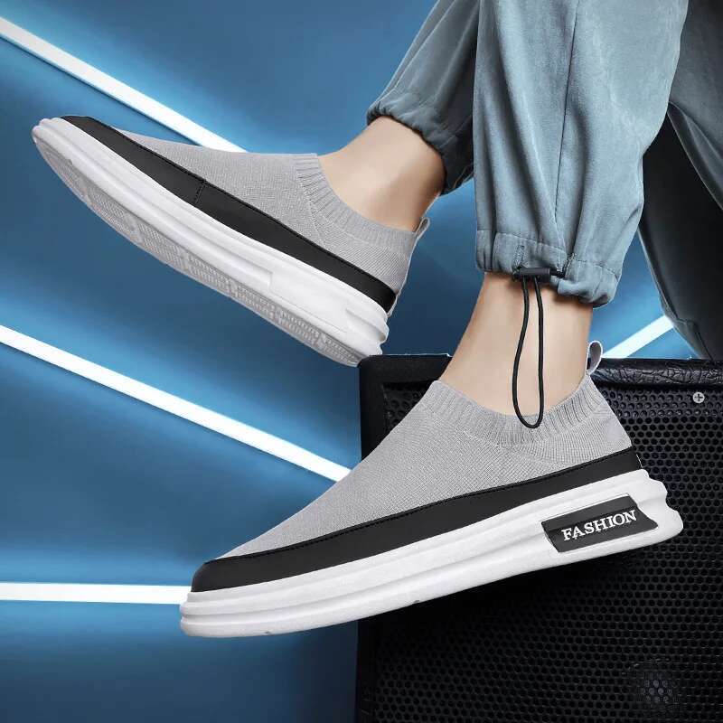 Ddmyoutdoor China Domestic Men S Casual Sneaker Heighten Platform Round Toe Flat Heel Low Top All Match Slip On Walking Fashion New Spring Autumn Main
