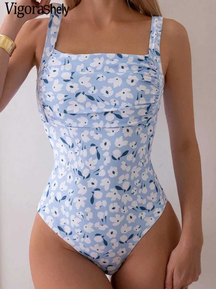 Vigoashely Print 2025 Strapped Swimwear Women Sexy Push UP One Piece Swimsuit Monokini ss Summer Beach Lady Bathing SuitXJ240108