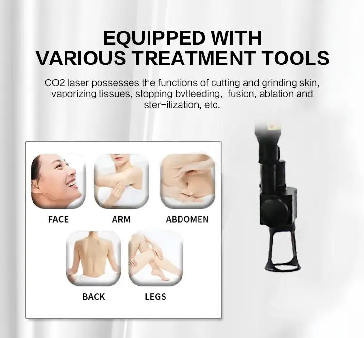 Professional Vertical Fractional Co2 Laser Beauty Machine Non Invasive Shaping Remover Anti-aging Machine