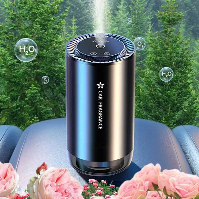 Car Air Freshener Car Air Refresher Essential Oil perfume Diffuser Odor Distributor USB Charging Aromatherapy Air Refresher LED Light H250108