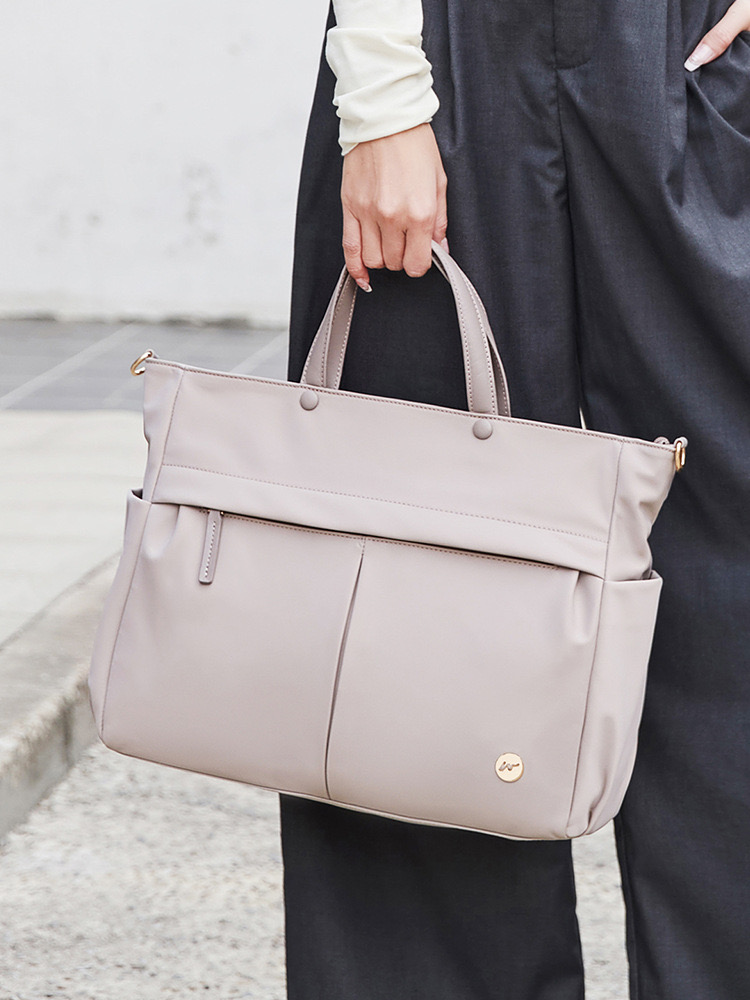 Bag New for Womens Handheld Briefcase Large Capacity One Shoulder Crossbody Tote 240729