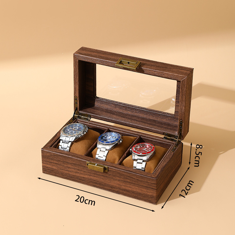 SONGMICS 12-Slot Watch Box 2-Tier Watch Display Case with Large Glass Lid Removable Watch Pillows Velvet Lining Jewelry Box 241225